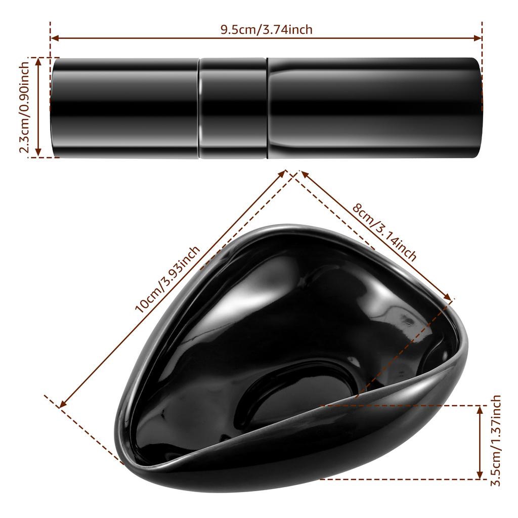Coffee Bean Dosing Cup and Spray Bottle Set Single Dose Coffee Bean Dosing Cup Ceramic Coffee Dosing Tray Coffee Dosing Vessel