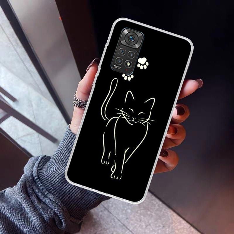 Cat Footprint Funny Paw Cute Phone Case For Xiaomi Redmi Note 10 11 12 13 14 15 Pro Plus 11S 12S 14S 11T 11E 10S Soft TPU Back C