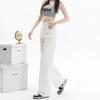 Korean version of simple high-waisted loose wide-leg jeans women's spring and autumn new casual versatile drape straight pants