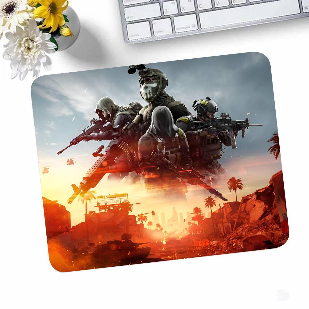 Game B-Battlefield 6 Mousepad Small LockEdge Mouse Pad For Gamers Computer Desk Pad Rectangular Anti-slip Rubber