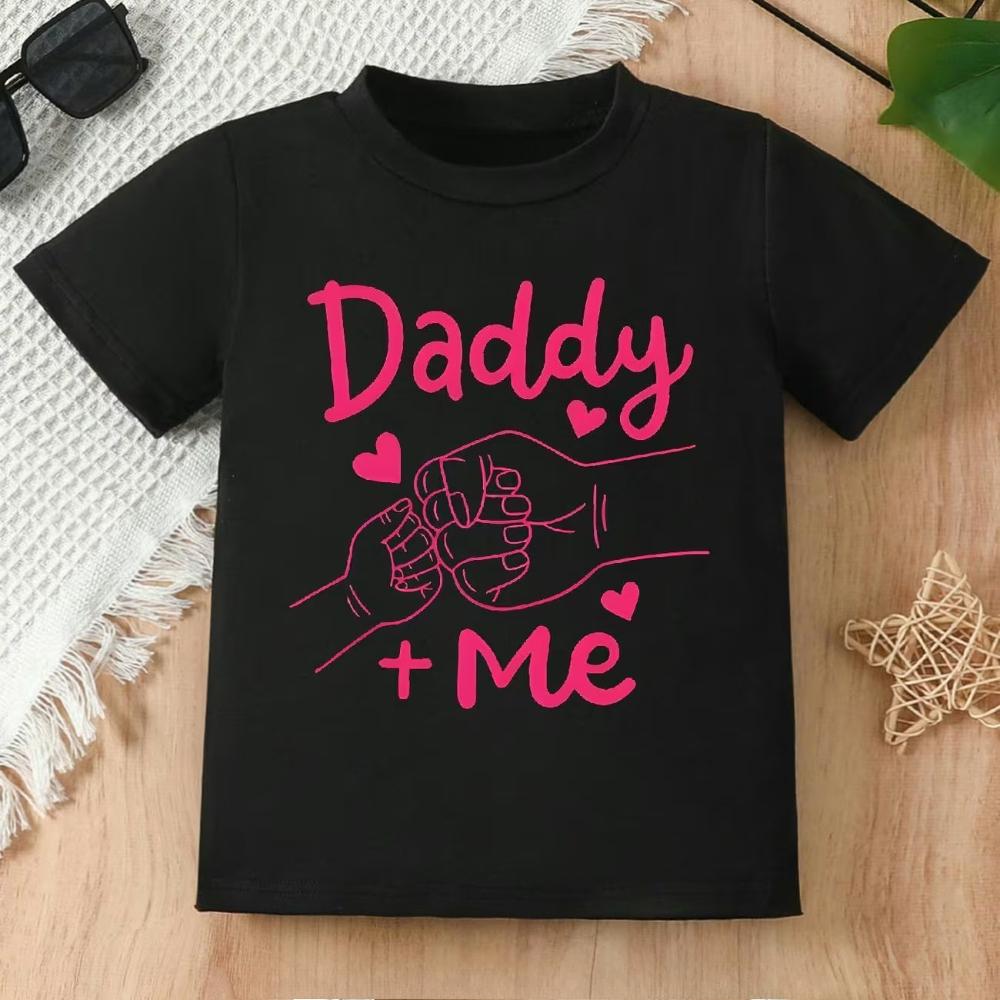Summer Boys Girls Daddy And Me gift T Shirt Kid Baby Youth Unisex Unisex Tee Oversize Streetwear Casual Loose Short Sleeve unisex