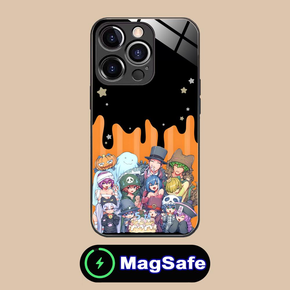 Custodia per Telefono Yozakura Family per iPhone 16 15 14 13 12 11 Pro Max Plus Mini MagSafe Vetro Stampa a Colori Cover Smartphone