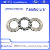 Eight Variants of Flat Thrust Ball Bearings: 51311, 51312, 51313, 51314, 51315, 51316