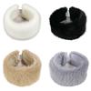 Thick Faux Furs Headbands Hat Windproof Hairband for Winter Warmth Comfortable Open Top Elastic Headwrap for Outdoor 2PCS