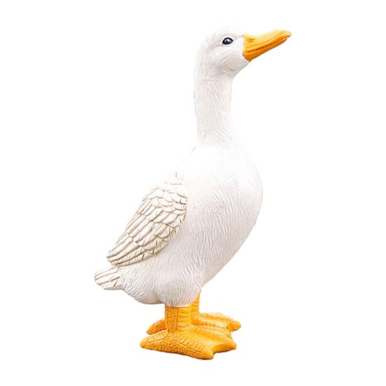 Statuie de rață Simulare înaltă Toate se potrivesc cu rășină Artă Artizanat Apă potabilă Model de rață Accesorii de grădină