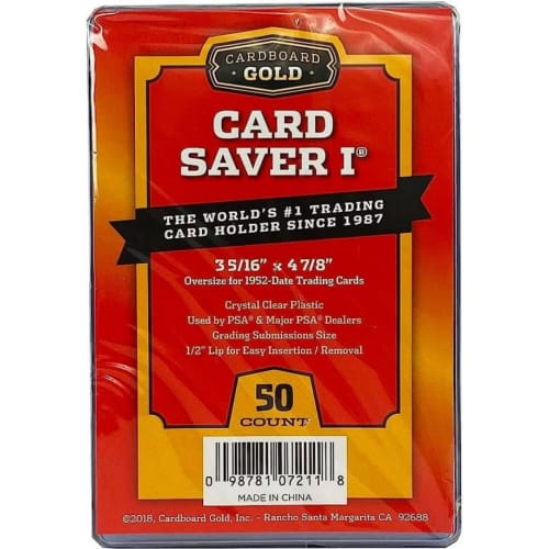 [PSA Certified Sleeve Set] Authentic Cardboard Gold Card Saver1 + 50 Card Sleeves (66mm x 92mm)