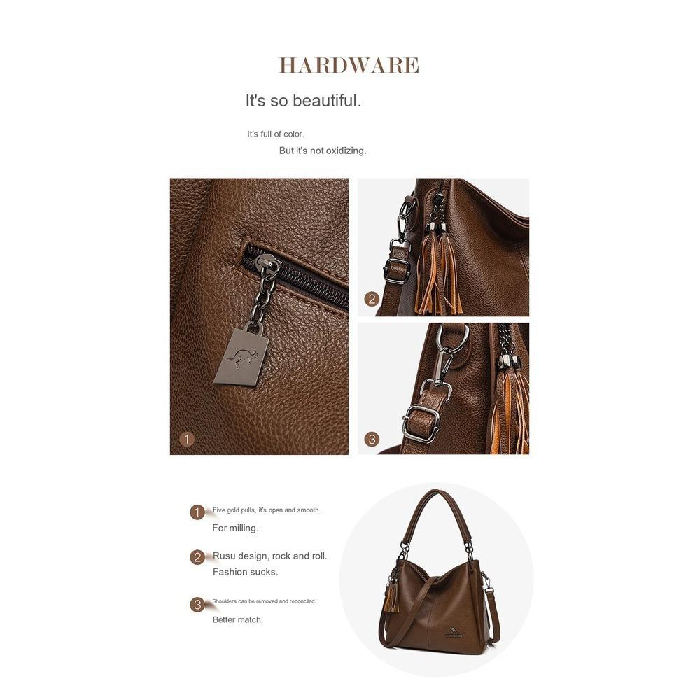 Lightweight Large Capacity Faux Leather Multipurpose Storage Bag for Daily Use