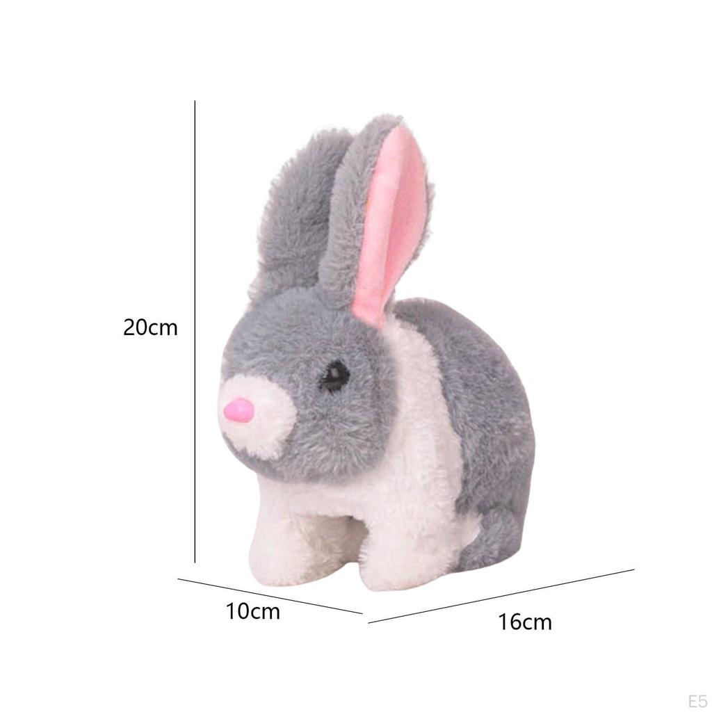 Electric Toy, Plush Electronic Interactive Bunny Simulation Bouncing Jumping