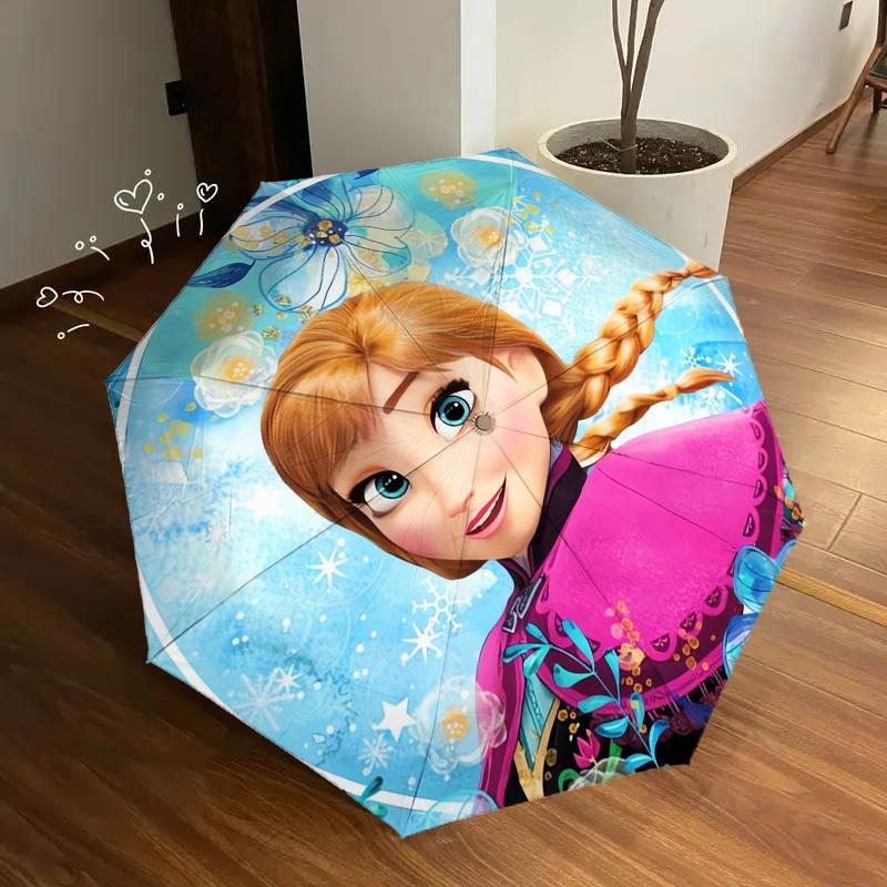 1pc Anna, Frozen Themed High-quality Umbrella,Automatic Opening and Closing Umbrella,Multi-functional Umbrella G0811031