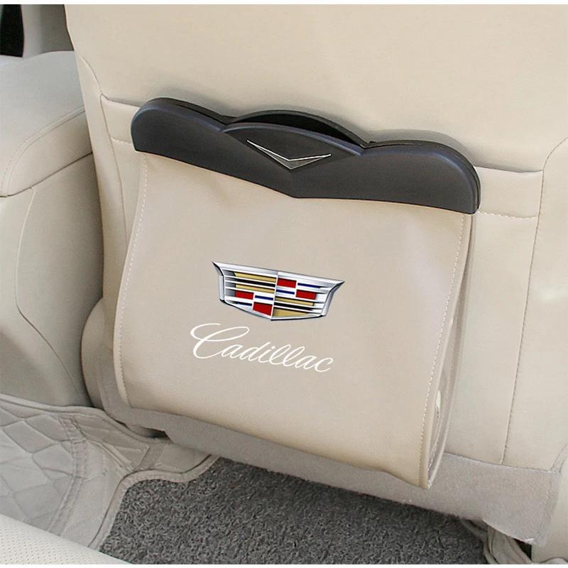 Auto Umweltfreundliche Lederspeicherbox Müllbeutel für Cadillac Escalade CTS CT5 CT6 ATS SRX XTS XT5 STS BLS Auto Zubehör