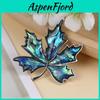 Creative Shell Leaf Brooch Pendant With Inlay For Women And Men