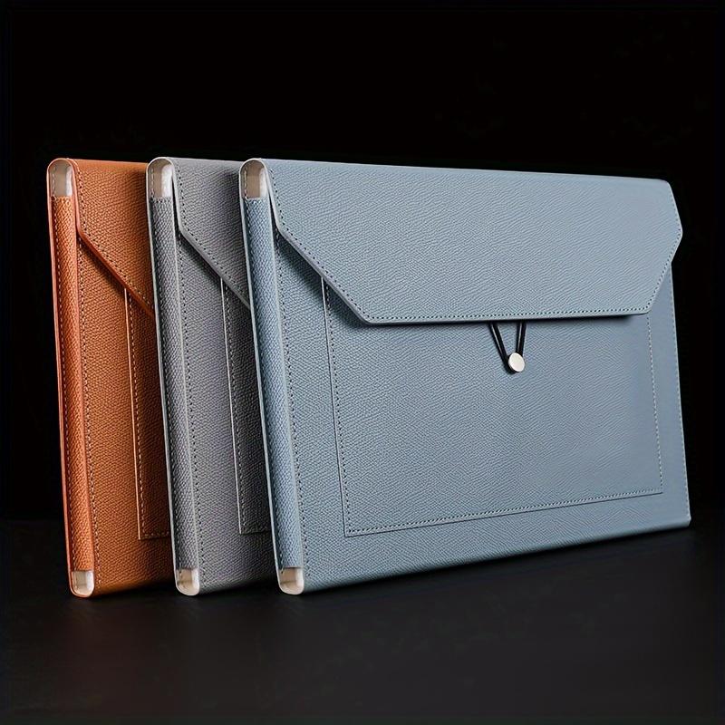 [Fashion Large Capacity File Bag] A4 File Bag - Large Capacity Thickened Version Office Storage Folder for Business Conference and Documents Storage