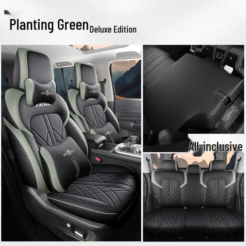 New Model Leather Car Seat Cushion for Tank 300 - Universal Five-Seater Four Seasons Cover