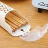 Wall-Mounted Kitchen Chopstick Holder with Lid - Plastic Storage Rack & Drainer