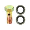 VekAuto Single Banjo Bolt Kit M8x1.25 23mm Length Metric Thread Turbo Brake Line Fitting