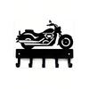 Wrought Iron Motorcycle Key Holder Helmet Hook Entryway Organizer 1PC