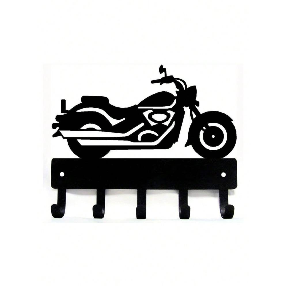 Wrought Iron Motorcycle Key Holder Helmet Hook Entryway Organizer 1PC