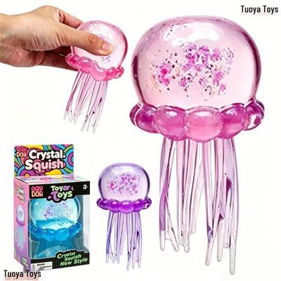 Brinquedo Polvo Água-Viva Sensorial Macio: Aperte para Alívio do Estresse para Brincadeiras Aquáticas na Praia