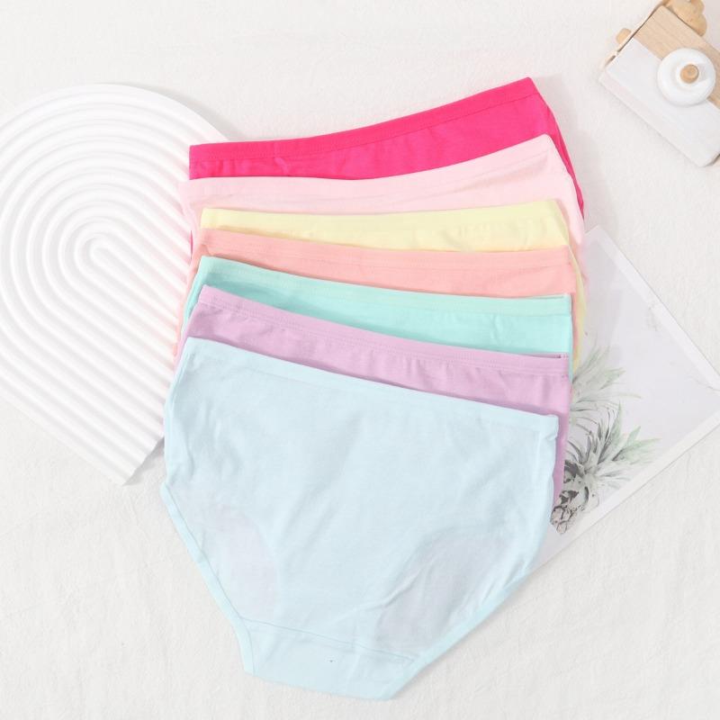 7PC Girls Panties Cotton Underwear Breathable Student Children's Briefs