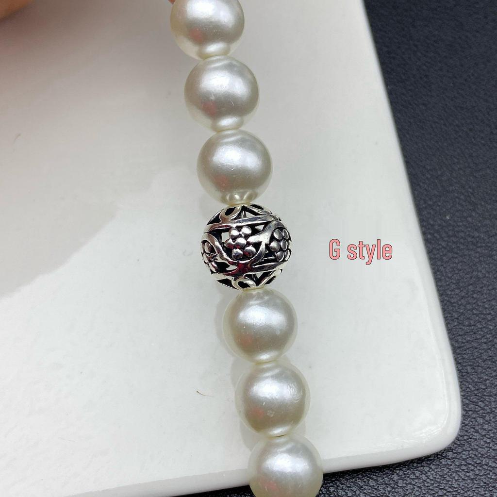 Dark Series Tibetan Silver Filigree Flower Heart Spacer Beads for DIY Jewelry