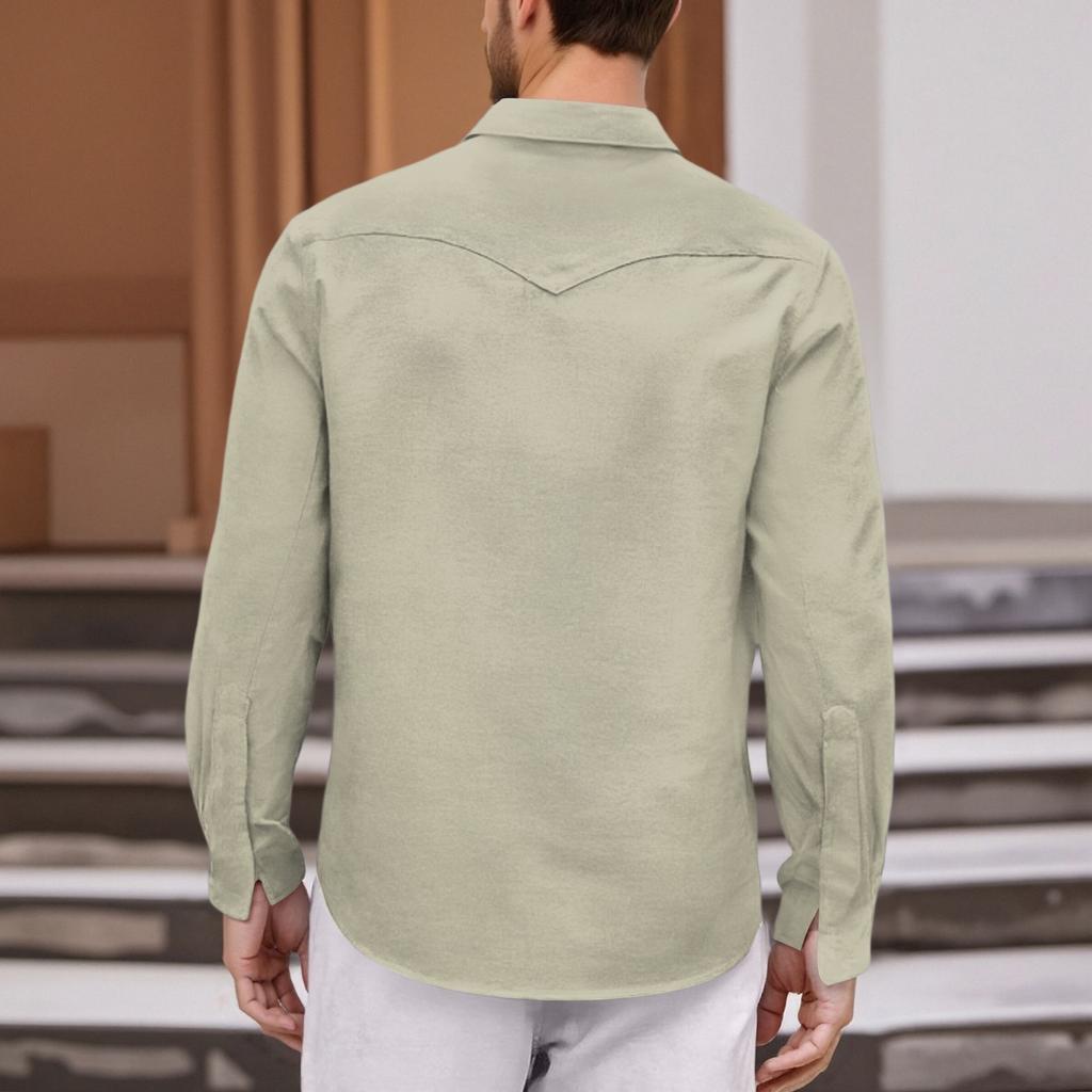 Men'S Fashionable Lapel And Shoulder Length Short Sleeved Casual Top