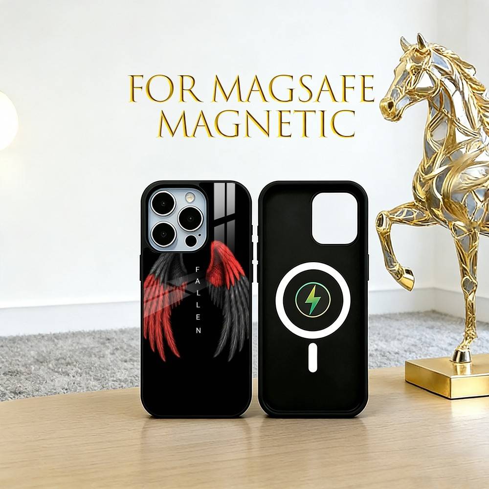 Angel wings Phone Case For iPhone17,16,15,14,13,12,11 Plus,Pro Magnetic with Magsafe Wireless Charging