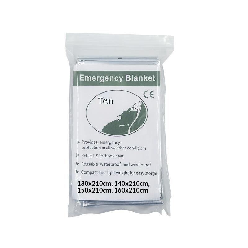 1/3/5Pcs Emergency Blanket Outdoor Survival First Aid Kit Windproof Insulation Lifesaving Pet Foil Thermal Military Rescue Blank