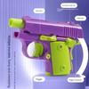Safe Plastic Toy Pistol Colorful Mini M1911 Model Gun Non-Shooting Luminous Fidget Toy for Kids Little Boys Birthday Gifts
