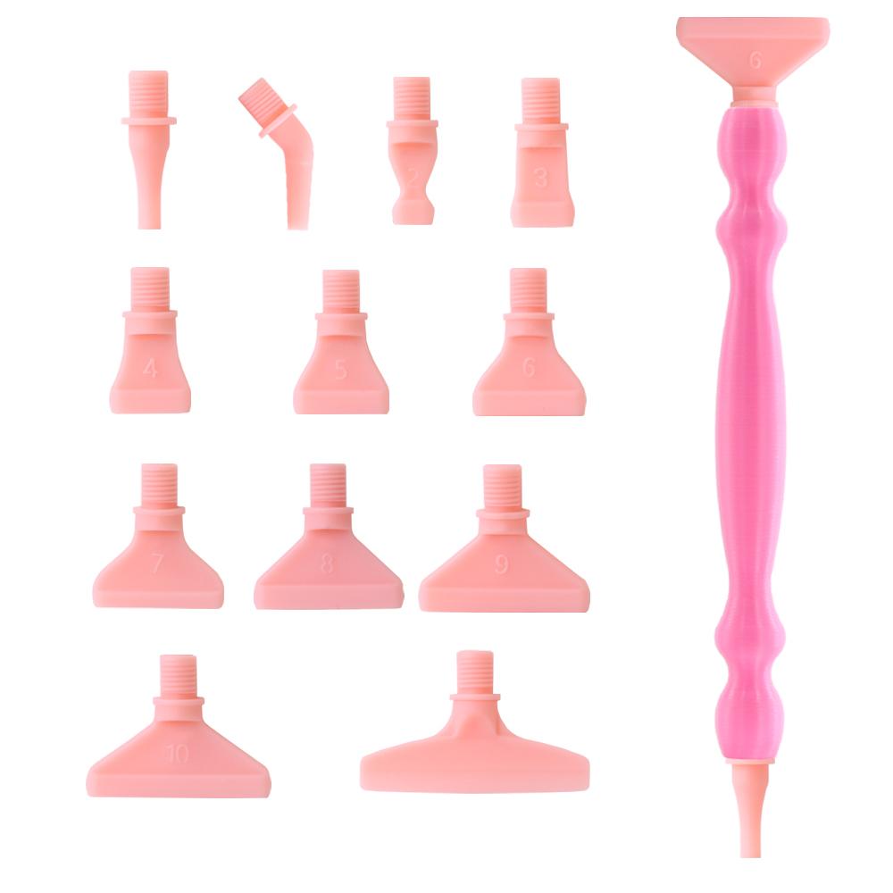 Diamond Art Pen Tools Diamond Painting Accessories with Screw Plastic Tip Diamond Painting Pen Drill Bead Dot Pens for Art Craft
