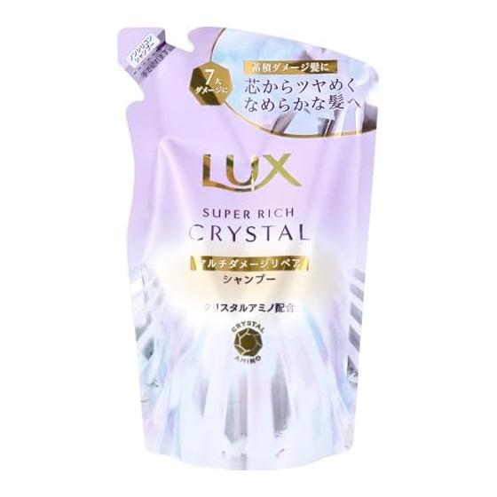 [Set product] Lux Super Rich Crystal Multi Damage Repair Shampoo Treatment Refill 300g