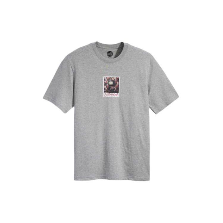 

Мужская футболка с коротким рукавом и круглым вырезом с принтом логотипа Levis, топы, серый 16143-1338 M