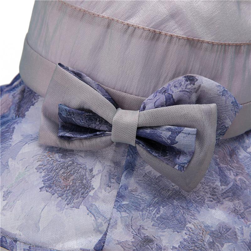 Eleganti Cappelli a Tesa Larga Floreali da Donna, Cappello a Secchiello Leggero e Traspirante per Primavera/Estate, Cappello da Pesca con Tesa Larga e Protezione UV con Dettaglio Floreale