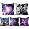 Kujo Sara Animation G-Genshin I-Impact Pillow Case Square Pillow Bedroom Sofa Leisure Comfort Living Room Home Decoration 40X40