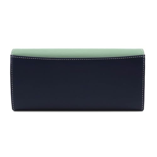 Flap-type Long Wallet Tangram Purse 35-3004 Green