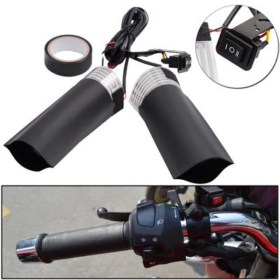 Universal Heated Grips 12V Motorcycle Electric Heating Handle Kit Refit Hand Set Universal Electric Heating Insert Handlebar Pad