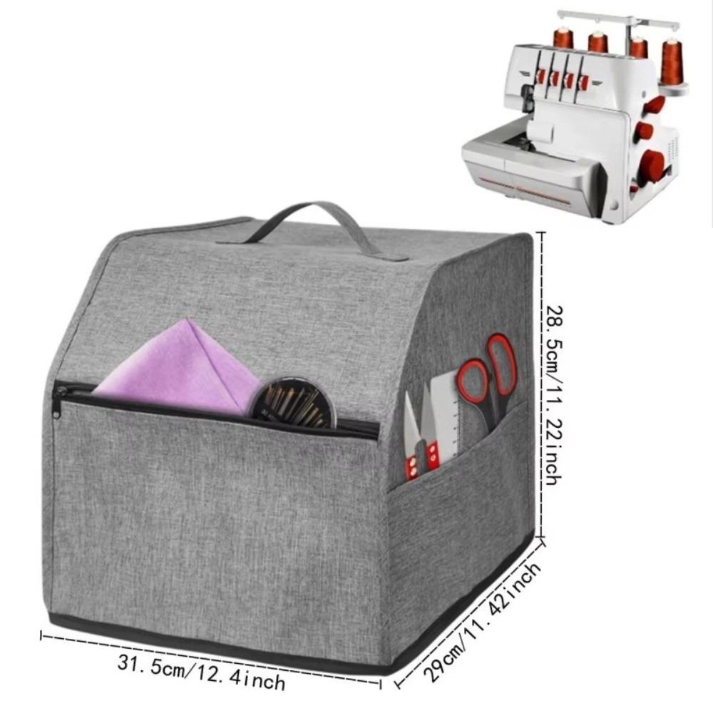 Durable Serger Cover With Storage Pockets Storage Bag Practical Overlock Machine Cover for Home