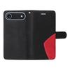For iPhone 17 Air Leather Phone Case Stand Wallet with Bi-colour Splicing Design