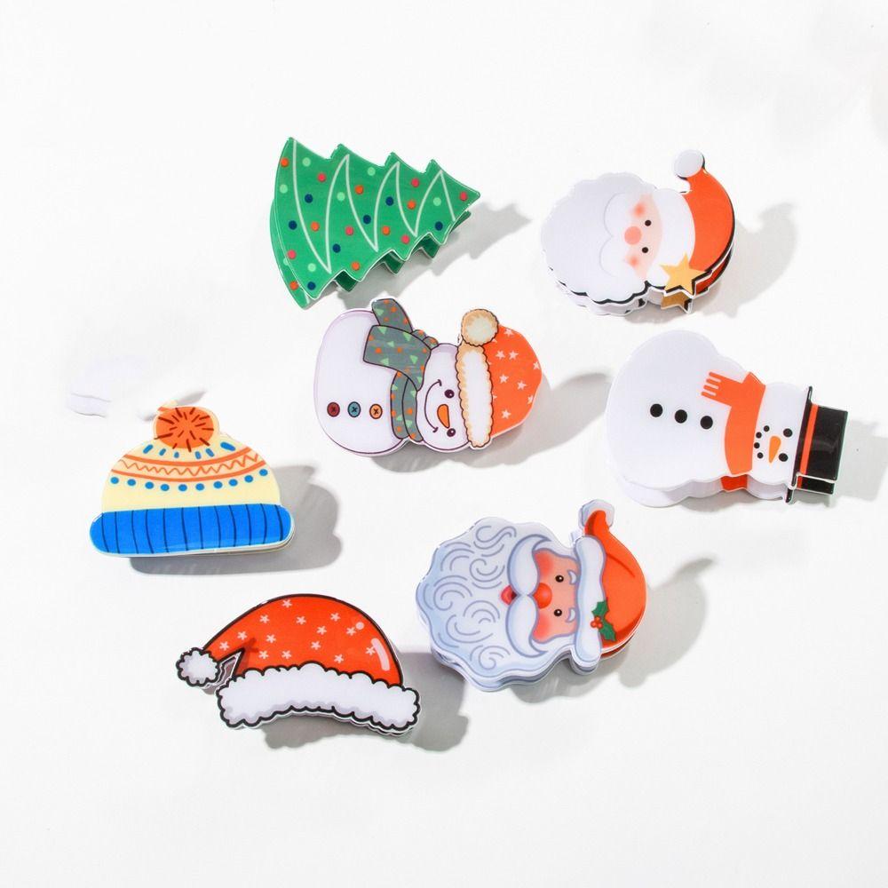 Christmas Tree Christmas Hair Clip Christmas Hat Santa Claus Hairpin Christmas Hair Claw Daily