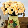12 Head Artificial Fake Rose Flower Wedding Party Bridal Bouquet Home Room Decor