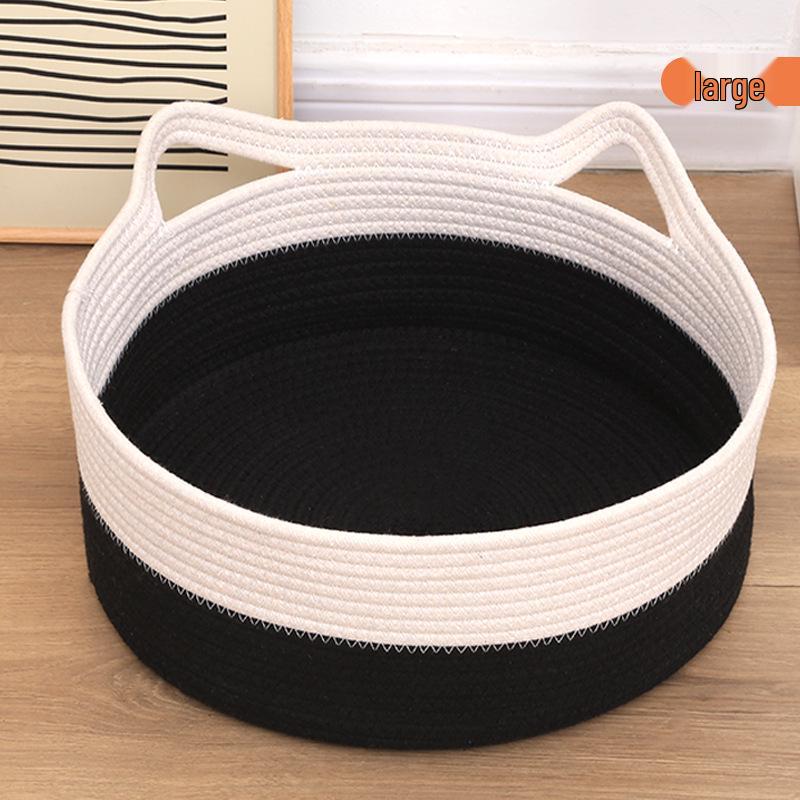 Prodyšná tkaná bavlněná postel pro domácí mazlíčky - Kočky & Psi - Celoroční pohodlí