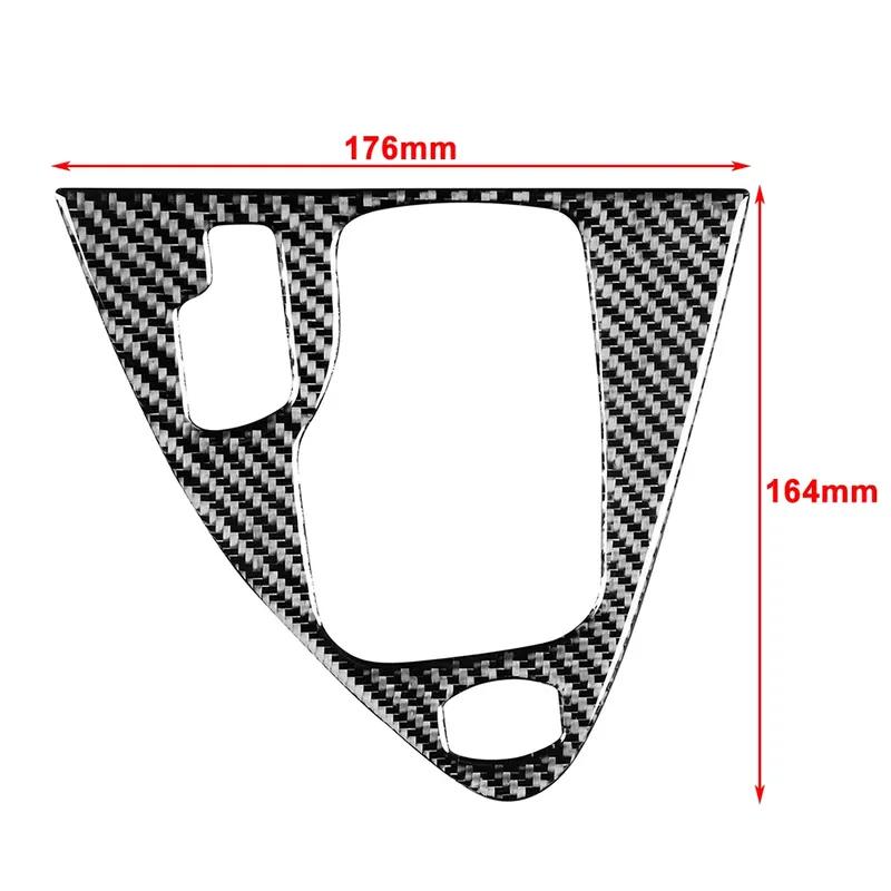 LHD Carbon Fiber Automatic Gear Shift Panel Cover Trim Decoration For BMW 6 Series E63 E64 2004-2010 M6 2006-2010