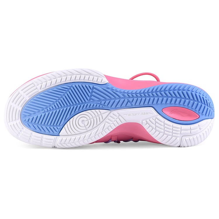 Li Ning SONIC 8 TD Team Edition Mittelhohe Performance Basketballschuhe Herren Pink Weiß ABPQ011-7