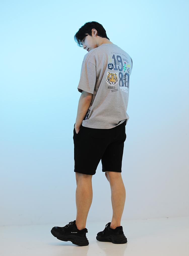 Be Bold Be Cool 1980 Tiger [T-Shirt] Grey/Free (L~Xl)
