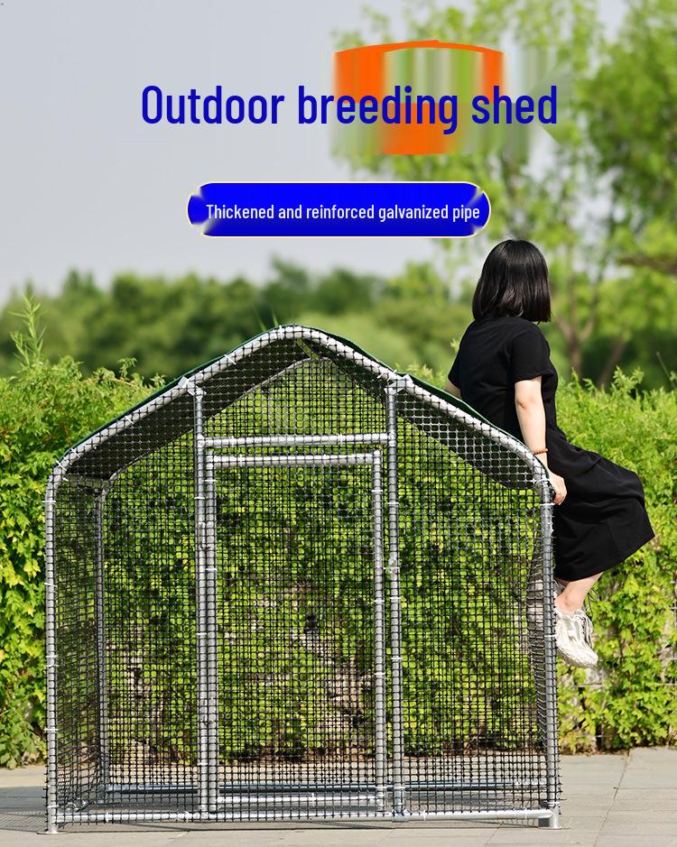 Extra Large Outdoor Chicken Coop & Cage: Rainproof, Sunproof, Multi-Use Shed for Ducks, Geese, and Peacocks