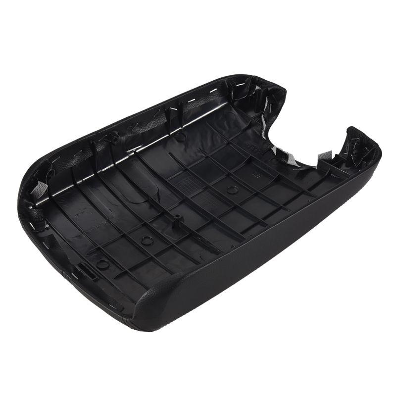 Portable Center Console Lid Armrest Cover For 2008 2009 2010 2011 2012 Honda Accord Synthetic Leather(Vinyl)Plastic Center Black