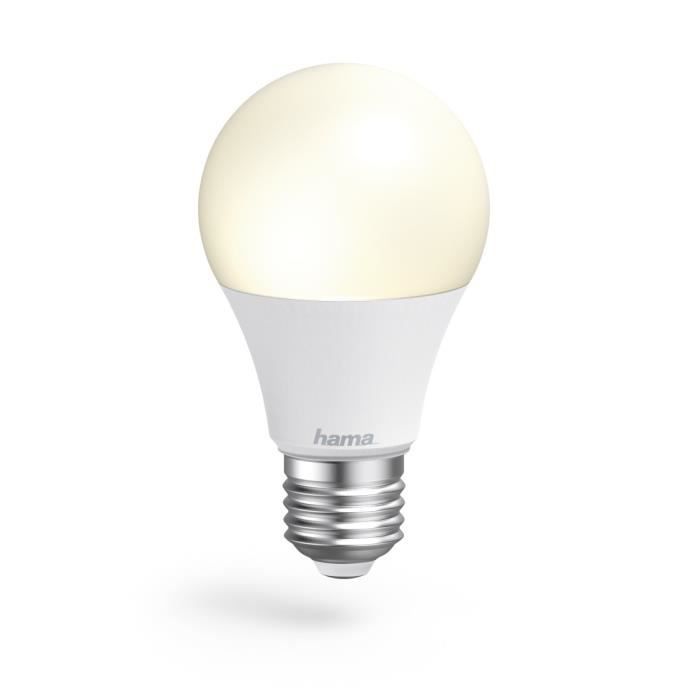 Amp. LED WLAN, E27, 8,5W, RGBW, Dimmable, Ampoule. Std, Comm. Vocal-Application, 3P.