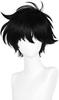 Kaito Kuroba Cosplay Czarny Licealista Kaito z Prostą Grzywką Kaito Peruka, Włosy, Odporne na Ciepło, Puszyste, Kręcone, Chłopiec, Chłopiec, Dziecko, (Czarny, Dziecko)