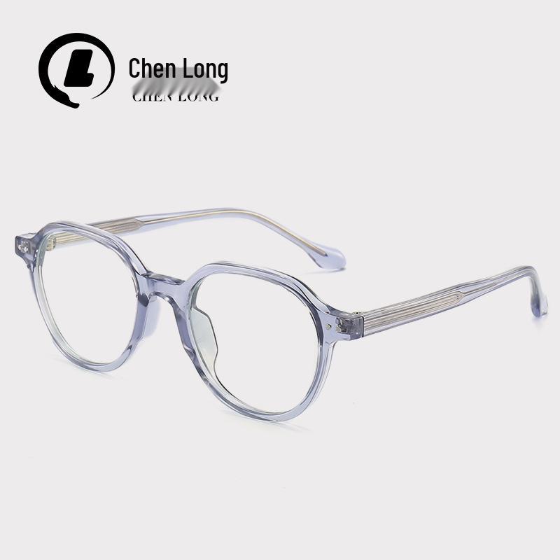 

Многоугольная оправа для очков в стиле ар-деко 8611: Стильная маленькая унисекс оправа, готовая к установке линз по рецепту, с текстурированной деталью в виде булавки