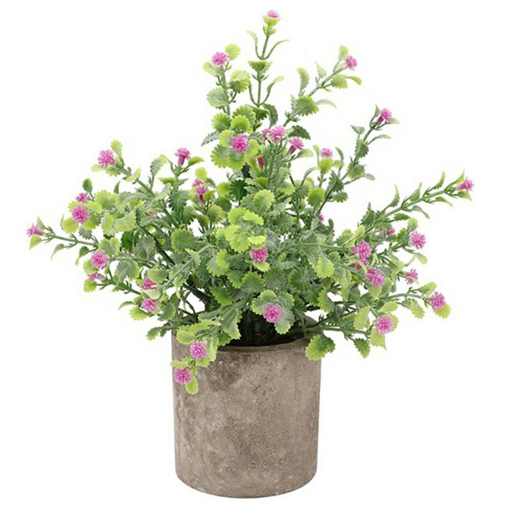 Artificial Grass Plastic Simulation Potted Plant Desktop Decoration for Living Room