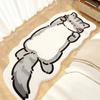 Cute Cat Bath Rug, Irregular Animal Shaped Floor Mat, Soft Absorbent Non Slip Area Carpet for Bath Tub, Shower, Bedroom, Living Room